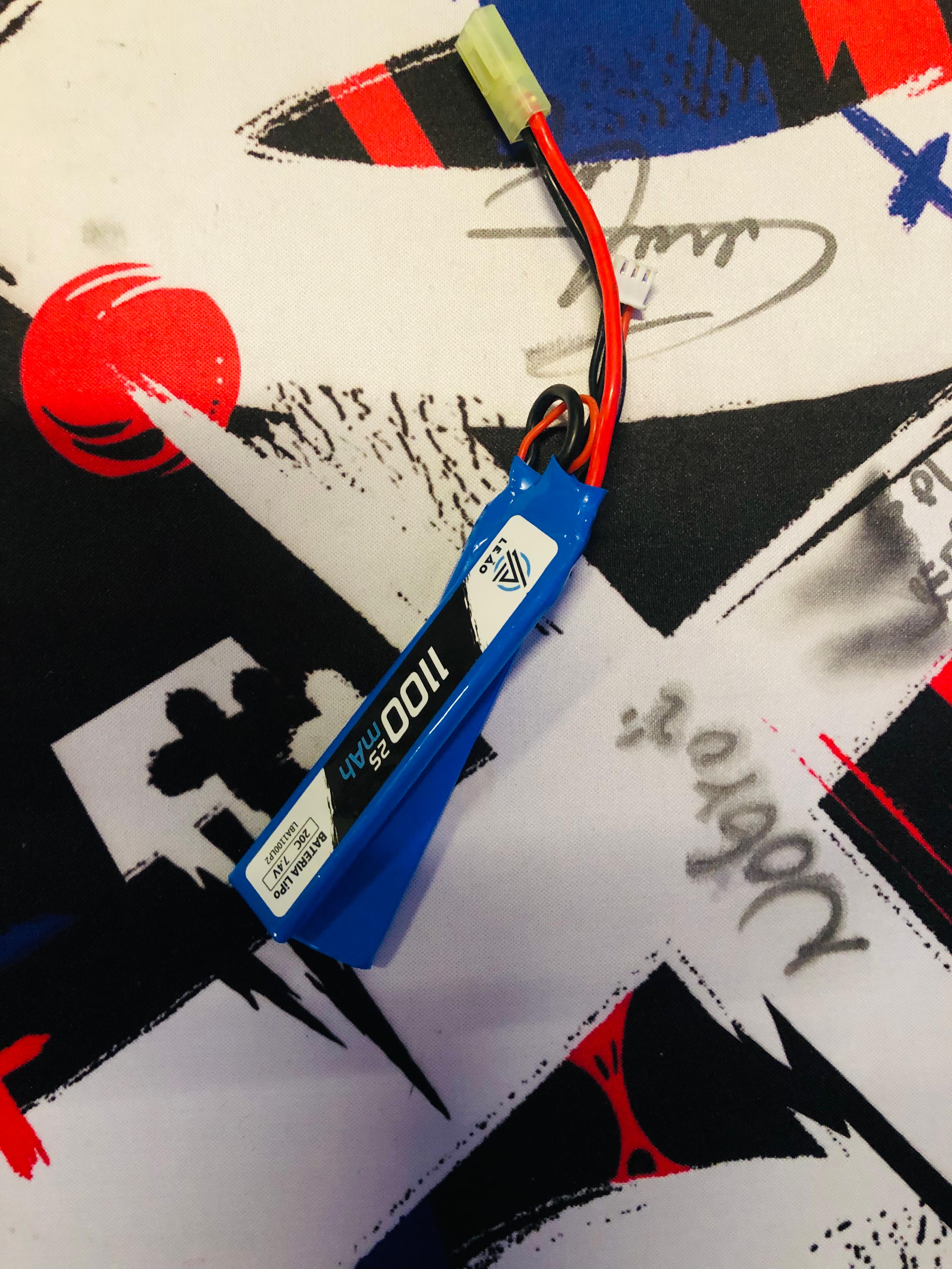 BATERIA LIPO PARA AIRSOFT  (20C) 11.1V 1100mAh leão 